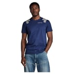 G-STAR RAW Men's Flight Deck T-Shirt, Blue (imperial blue D24433-C336-1305), L