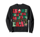 In My Christmas Shopping Era Cute Groovy Holiday Xmas Sweatshirt