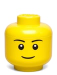 Lego Mini Head - Girl Home Kids Decor Storage Storage Boxes Yellow LEGO STORAGE