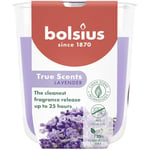 Bolsius True Scents - Lavande - Violet - Lot de 6 Bougies Parfumées - 8 x 7 cm - Durée de combustion: 25 heures - Avec extraits naturels - Cire végétale naturelle - Sans huile de palme