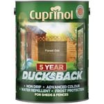 Cuprinol 5092434 Ducksback 5 Year Waterproof for Sheds & Fences Forest Oak 5L