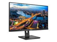 Philips B Line 242B1 - Led-Skjerm - 24" (24" Synlig) - 1920 X 1080 Full Hd (1080P) @ 75 Hz - Ips - 250 Cd/M² - 1000:1 - 4 Ms - Hdmi, Dvi-D, Vga, Displayport - Høyttalere - Svart Tekstur