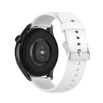Huawei Watch GT2 46mm / GT - Premium sport silikon klockarmband 22 mm Vit