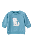 Benetton Baby Animal Embroidered Sweatshirt, Air Force Blue