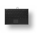 KeySonic KSK-5211ELU Mini Keyboard DE Layout Backlight Touchpad   60957