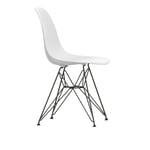 Vitra - Eames RE Plastic Chair DSR 85 Cotton White, Basic Dark Base - Charles & Ray Eames - Vit - Metall/Plast