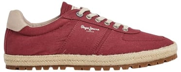 Pepe Jeans Drenan Sporty, Baskets Homme, Rouge (Ruby Wine Red), 6