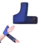 1pc Wrist Thumb Hand Support Protector Finger Brace Guard Black Black-left
