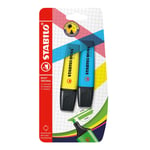 Highlighter - STABILO BOSS ORIGINAL - Pack of 2 - Yellow/Blue Pack of 2 Yellow/B