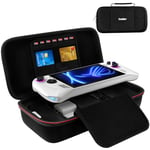 ivoler Etui pour ROG Ally X / ASUS ROG Ally Gaming Handheld 7 inch 2023, Housse Sacoche de Transport à Coque Rigide Anti Choc Pochette avec Espace