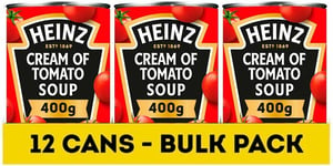 Heinz Classic Soup: Cream of Tomato Soup, 400 g (Pack of 12) - vegetarian soup 