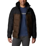 Columbia Pike Lake Hooded Jacket, Doudoune À Capuche Homme, Olive Green/Black, Taille S