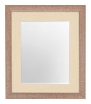 FRAMES BY POST Glitz Rose Gold Picture Photo Frame with Ivory Mount 30 x 30 CM Image Size 8 x 8 Inch Plastic Glass