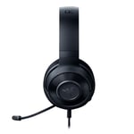 Razer Kraken X - Multi-Platform Wired Gaming Headset (Bendable Cardiod Microphone, Custom-Tuned 40 mm Drivers, 3.5 mm Connection, Oval Ear Cushions, Adjustable Headband) Black