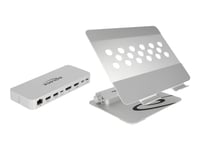 Delock - Docking Station + Notebook/Tablet Stand - Usb-C / Thunderbolt 3 - Hdmi, Dp - 1Gbe