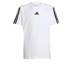 adidas Unisex Kids Essentials 3 Stripes T-Shirt, White/Black, 13-14 Years