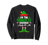 I'm The Youngest Elf The Rules Don't Apply To Me Christmas Sweatshirt