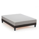 Olympe Literie - Ensemble athena 140x200 cm Matelas Mousse Haute Densité + Sommier Bois