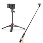 Ulanzi MT-44, V2 Tripod Multi - Sellfiepinne med 360° kulled 1/4" skruv / Mobilhållare / Tillbehörssko