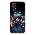 Cokitec Coque pour Samsung Galaxy A52S Manga Demon Slayer Noir