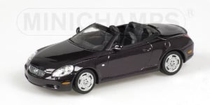 Lexus SC 430 cabrio ouvert violet métallisé de 2001 - Minichamps - Echelle 1/43