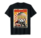 Red Panda Noodle Bowl Cute Asian Food Pho Bo Ramen T-Shirt