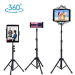 Adjustable Universal Tripod Tablet Stand Holder Music Foldable Bracket for iPad