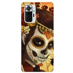 Coque Redmi NOTE 10 PRO mort 33 calavera mexicaine fleur