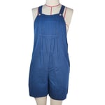 Women Casual Overalls Jumpsuit Shorts Loose Buttoned Summer Overalls Shorts With