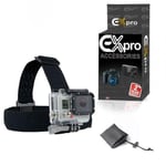 Adjustable Head Helmet Strap Mount for Action Cam / GoPro Case