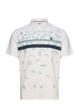 Original Penguin Golf Got Game Engineered Stripe Novelty Print Polo Vit