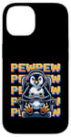 iPhone 14 Cute Gaming Penguin Pew Video Game Graphic Men Kids Women Case