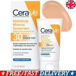 CeraVe Moisturizing Mineral Sunscreen Face Sheer Tint SPF 30 UK