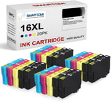 16Xl Cartouche D'Encre Compatible Pour Epson 20Pk Multipack 16Xl Pour Imprimante Epson Workforce Wf-2010W 2510Wf 2520Nf 2530Wf 2540Wf 2630Wf 2650Dwf 2660Dwf 2750Dwf 2760Dwf Series