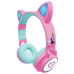 LEXIBOOK KIDS BARBIE BLUETOOTH WIRELESS HEADPHONES WITH LED LIGHTS - HPBTKTBB