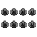 8X Cuisine Plastique Bouton Rotatif de Cuisiniere a Gaz, Four Electrique,Noir