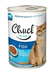 Chuck Chunks Adult Cat Lohipurkkiruoka kissoille, lohen kanssa, 400 g x 10 kpl.