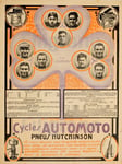 AUTOMOTO CYCLES CYCLISTES Roqj - POSTER HQ 80x110cm d'une AFFICHE VINTAGE