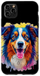 Coque pour iPhone 11 Pro Max Berger australien Femmes Hommes Enfants Chien Aussie Art Portrait