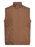 GANT Quilted Windcheater Vest Brun