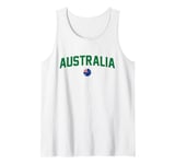 Green Yellow Australia Tshirt Down Under Team Australia Flag Tank Top