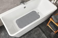 Kleine Wolke 4100901107 Formosa Tapis de baignoire Coton Anthracite 40 x 90 x 2 cm