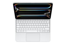 Apple Magic Keyboard - tastatur og folio-kasse - med trackpad - QWERTY - Internationalt engelsk - hvid Indgangsudstyr