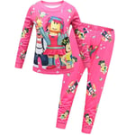 5-10 år barn pojkar flickor Roblox pyjamas set sovkläder outfit nattkläder set gåvor Rose Red 7-8Years