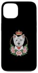 Coque pour iPhone 13 West Highland White Terrier avec couronne