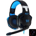 Casque De Jeu Dotopon Kotion Each G2000 Profonde Basse - Noire Et Bleu