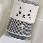 Cartoon Fabric Cartoon Water Dispenser Cover Cat-black Height 34cm*diameter 28cm