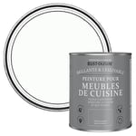 Rust-Oleum Peinture Blanche pour Meubles de Cuisine, Finition Brillante - Pierre de Lune 750ml