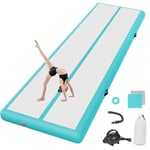 tapis de gymnastique 10cm Haut Tapis Entraînement epais 3 M Tapis de Gym Gonflable Piste Gonflable Gymnastique Tumbling Gymnastique avec Pomp a air