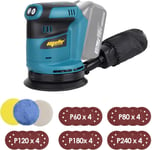 Cordless Random Orbital Sander for Makita 18V Li-Ion LXT Battery with 20Pcs Sand